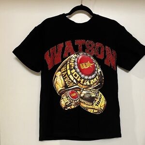 ♦️🔥♦️Watson Rhinestones Black Short Sleeve Graphic Tee